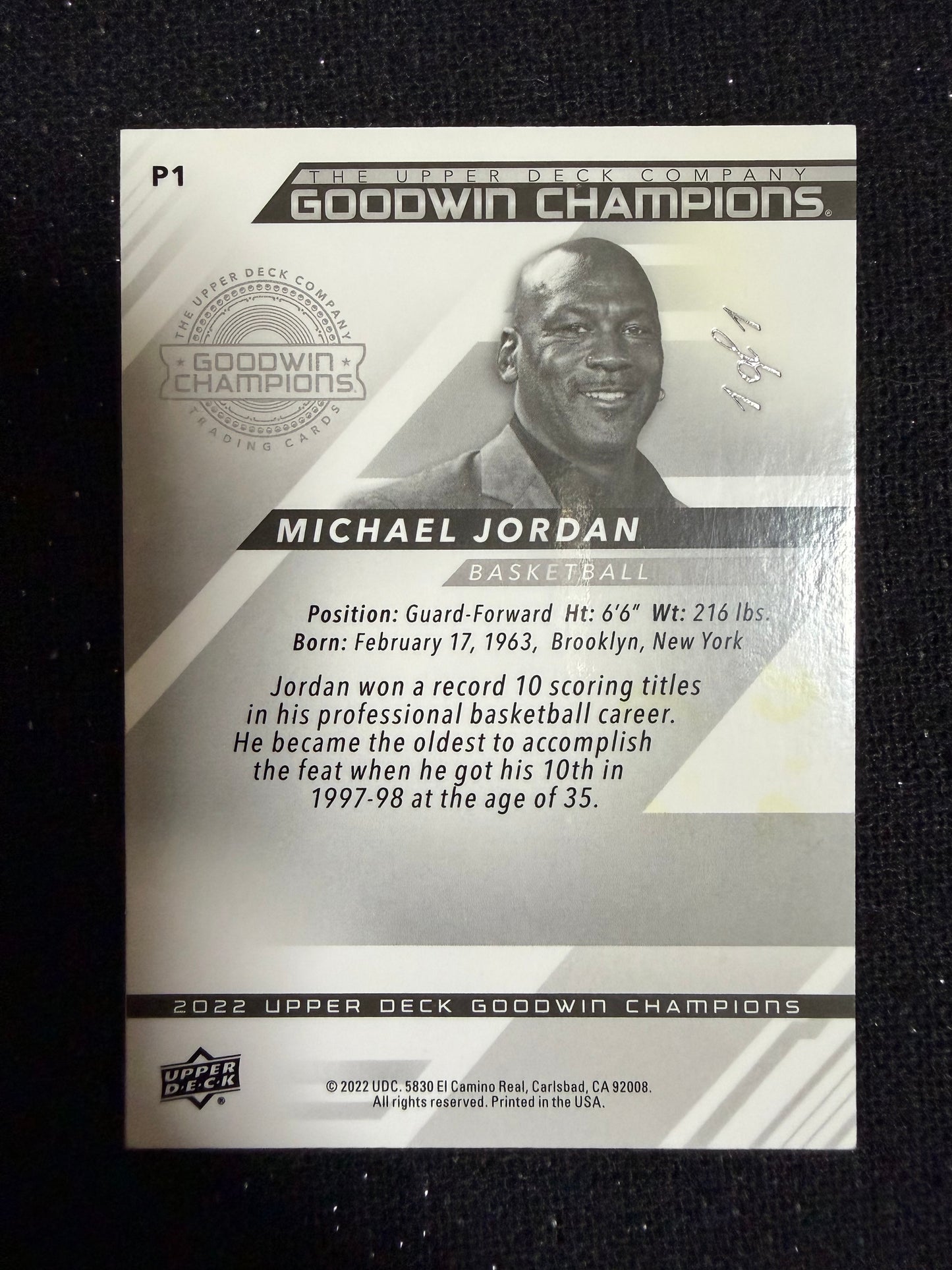 Upper Deck Goodwin Champions Michael Jordan1/1