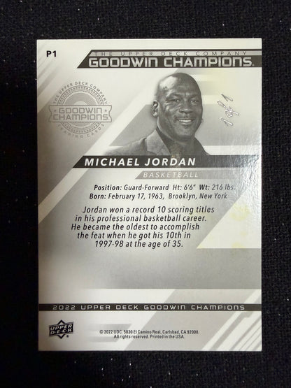 Upper Deck Goodwin Champions Michael Jordan1/1