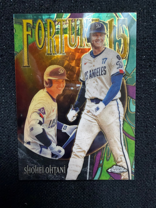 1/1 Shohei Ohtani 2025 Topps Chrome FORTUNE 15 MLB Card Los Angeles Dodgers
