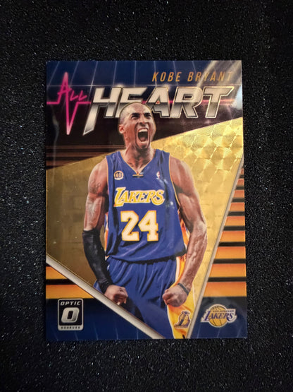 1/1 Kobe Bryant 2018-19 Panini Donruss Optic All Heart Gold Vinyl Prizm #19 Lakers