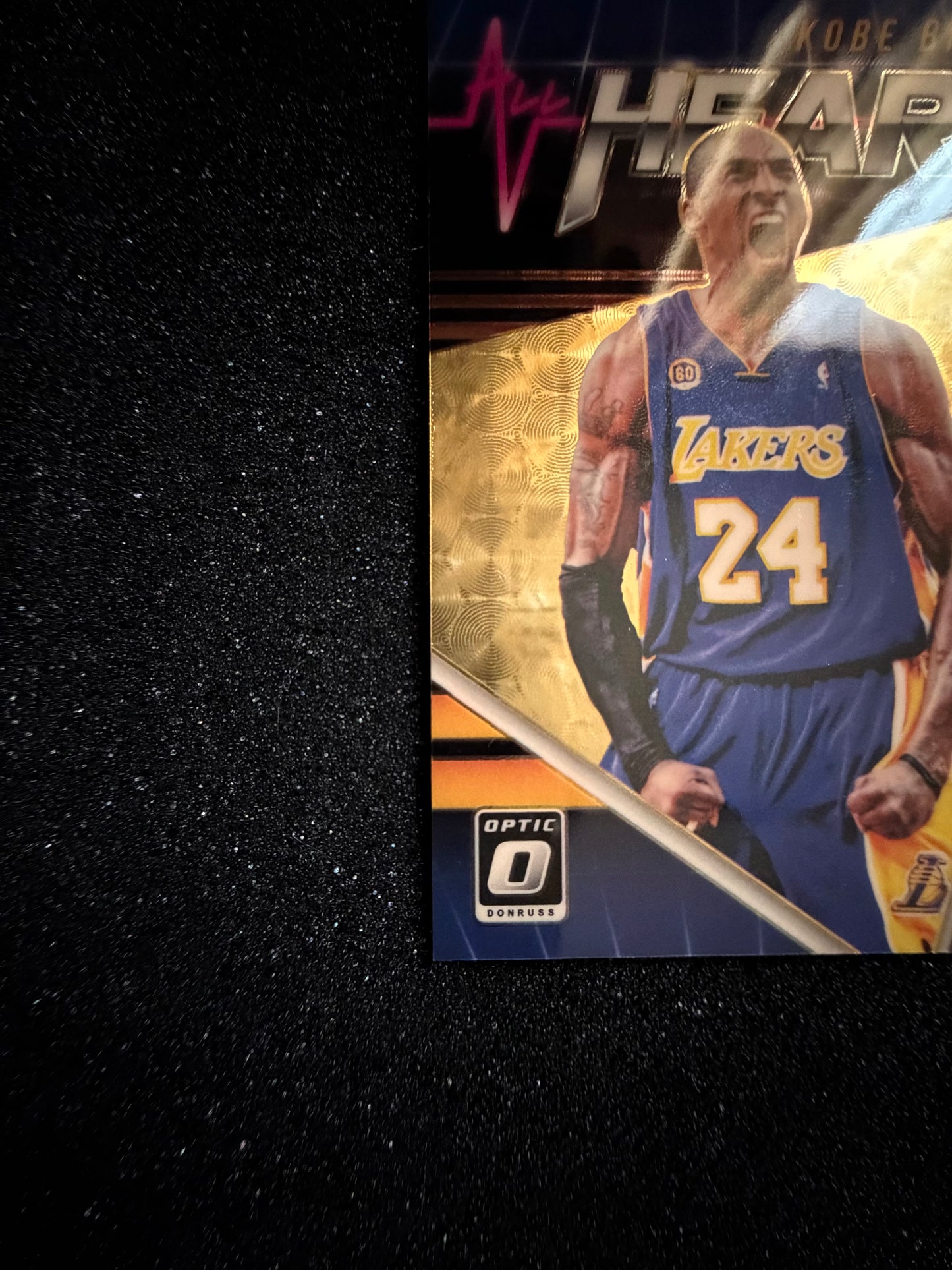1/1 Kobe Bryant 2018-19 Panini Donruss Optic All Heart Gold Vinyl Prizm #19 Lakers