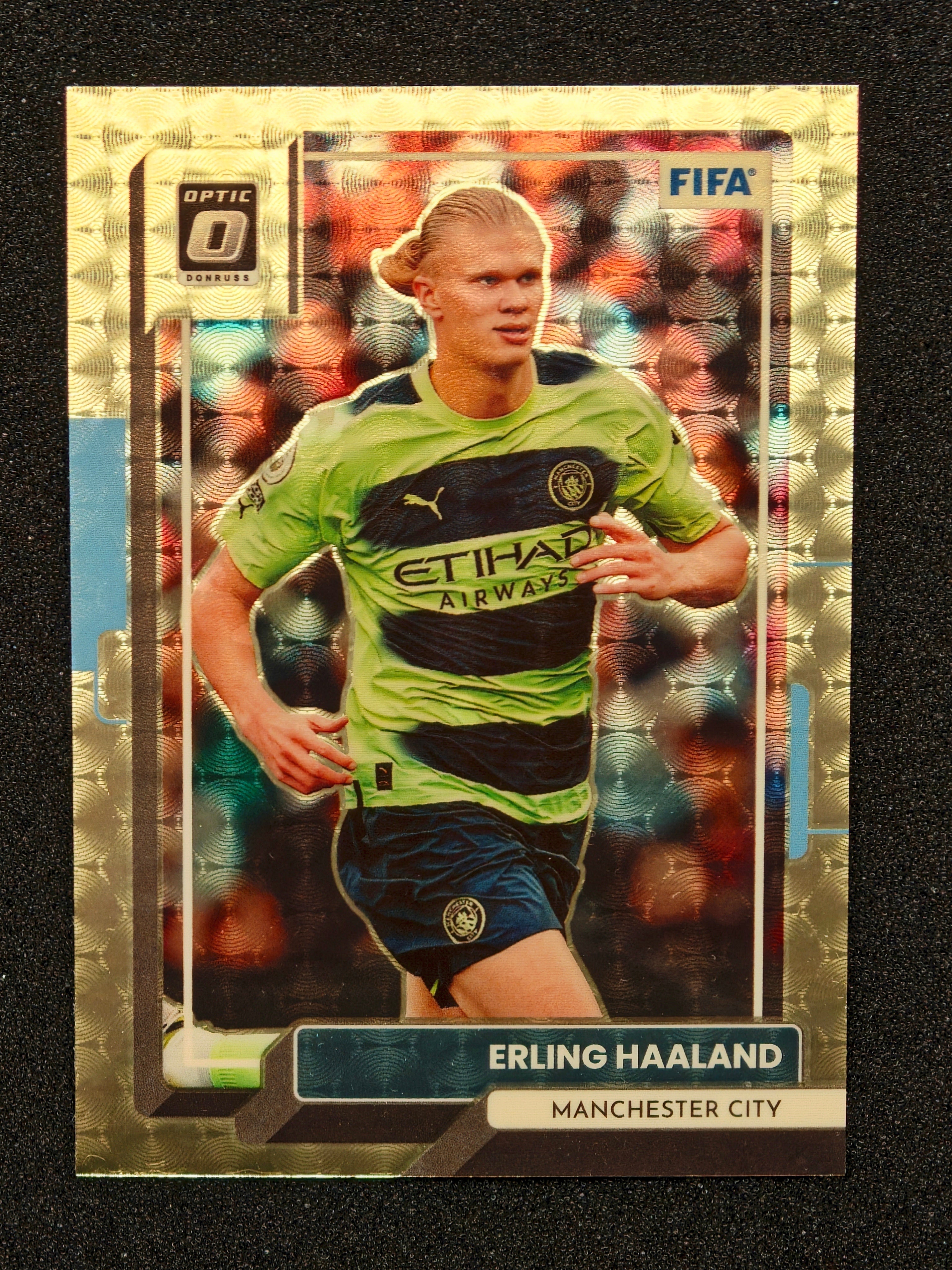 Erling Haaland 2022-23 Panini Donruss Soccer #160 Gold Vinyl 1/1